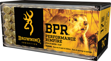Browning Ammo BPR Performance Rimfire 17 HMR 17gr Polymer Tip 50rd Box - Box or Case
