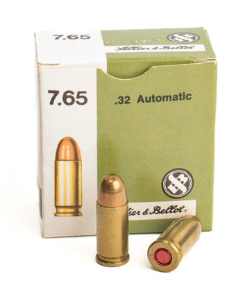 Sellier & Bellot .32 ACP (7.65 Browning) 73gr FMJ - 25 Rd Box
