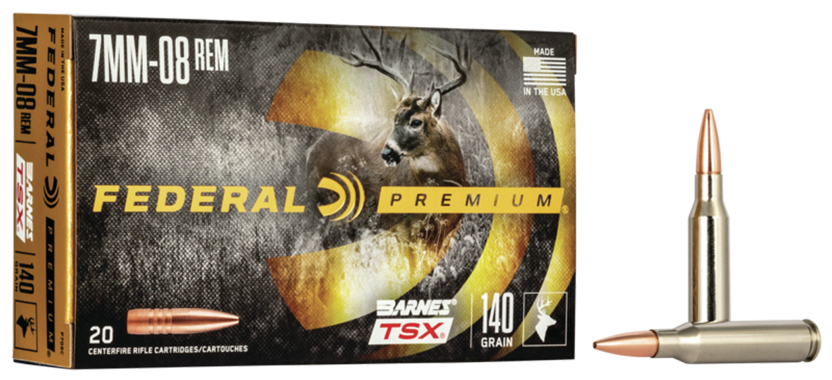 Federal Premium 7mm-08 Rem 140gr Barnes TSX 20rd - Box or Case