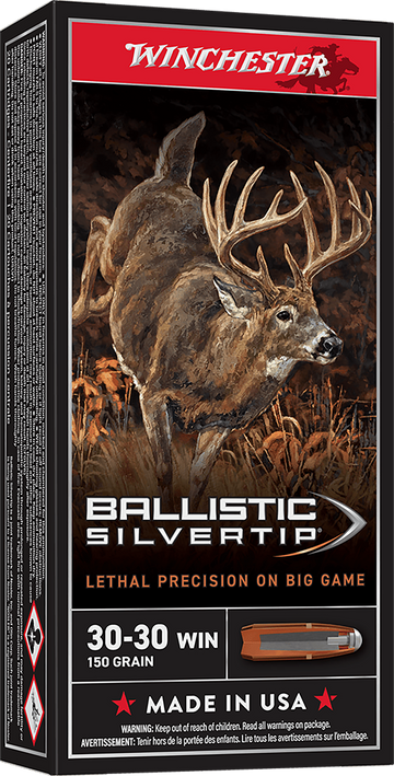 Winchester Ammo Ballistic Silvertip 30-30 Win 150gr Polymer Tip 20 Rd - Box or Case