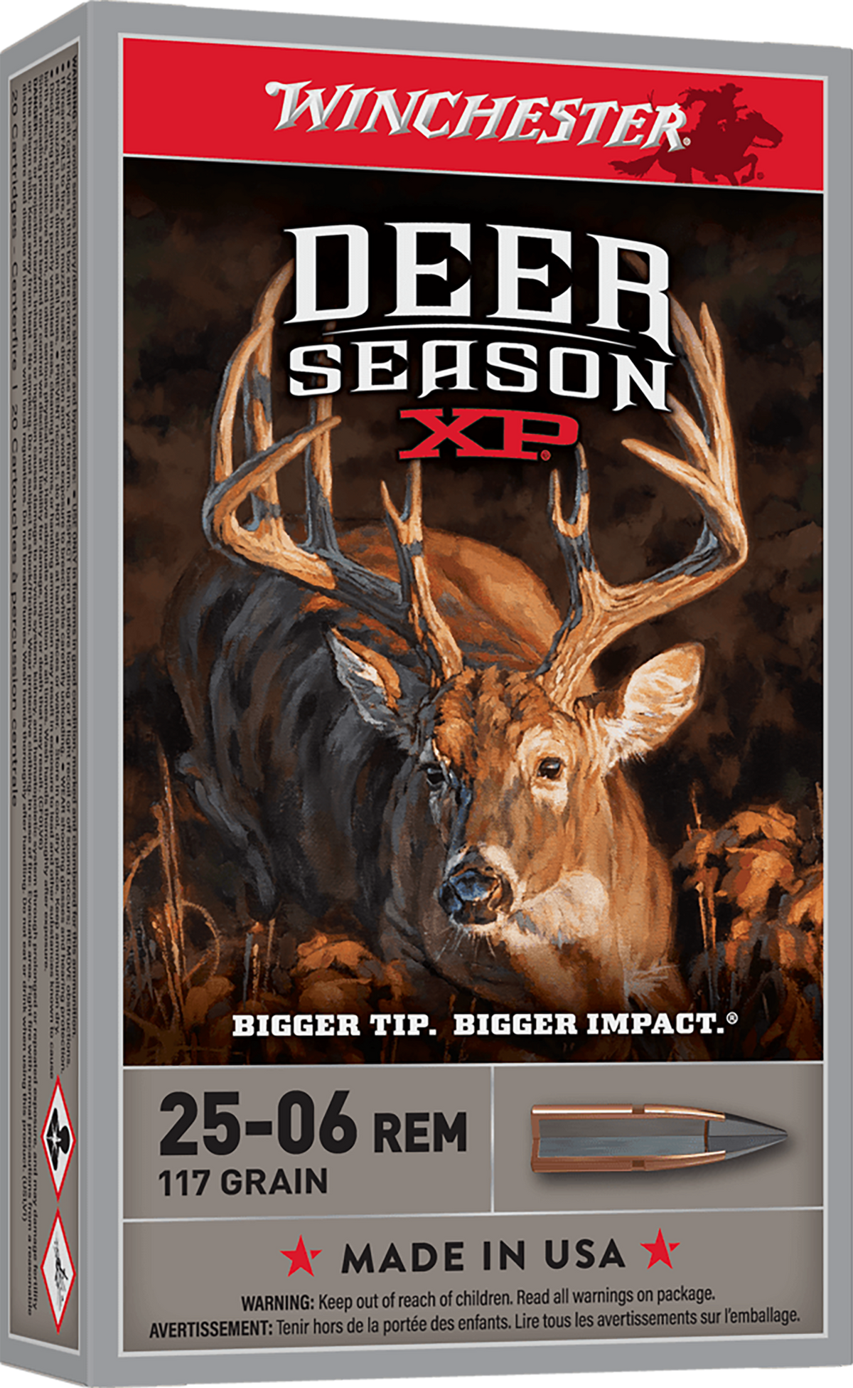 Winchester Ammo Deer Season XP 25-06 Rem 117gr Extreme Point - Box or Case