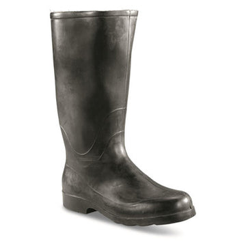 Italian / German Black Rubber Boots - Surplus - 7, 13