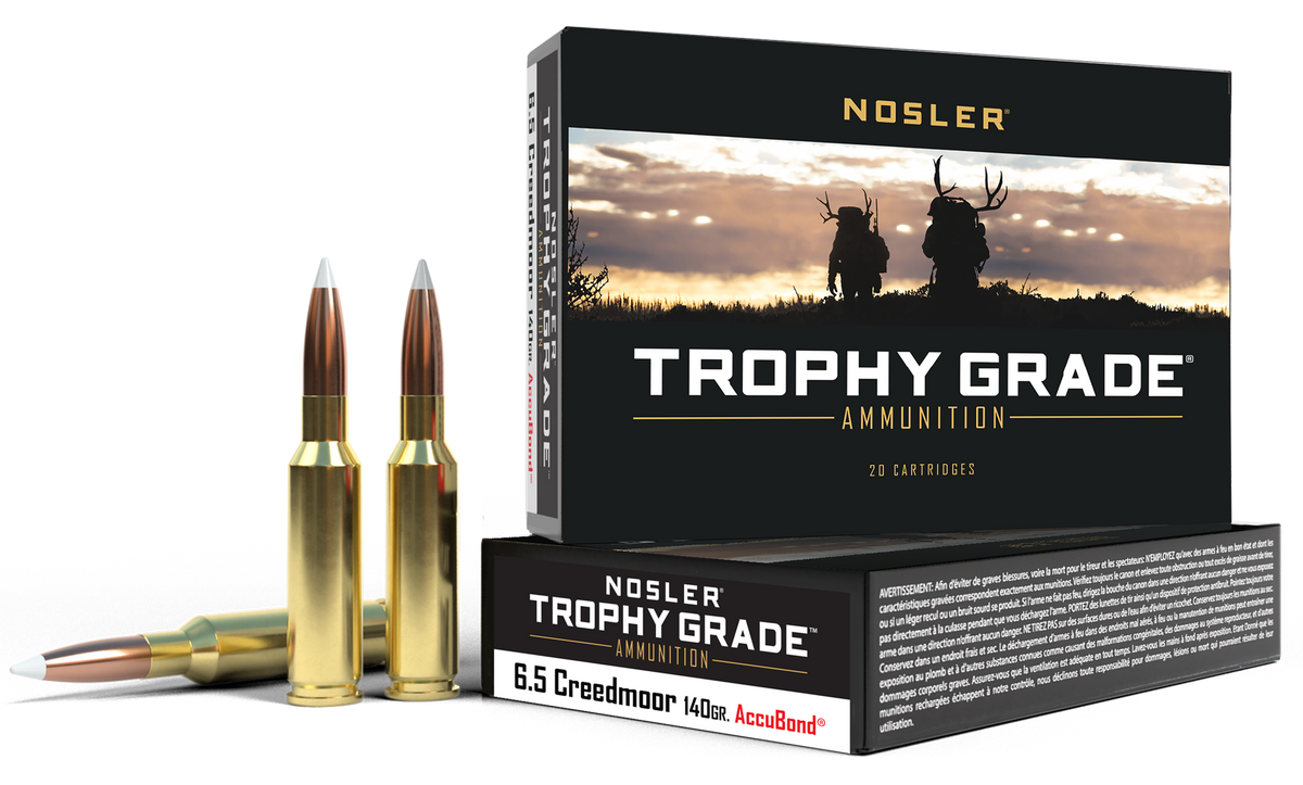 Nosler Trophy Grade 6.5 Creedmoor 140gr AccuBond 20-Rd/Box - Box or Case
