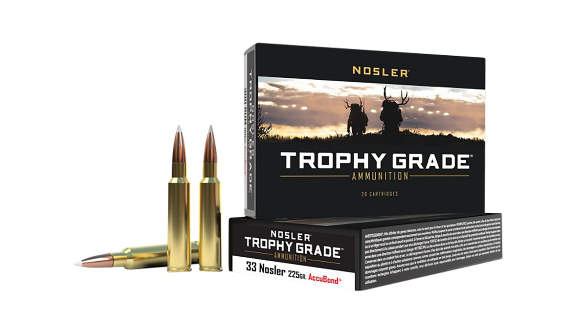 Nosler Trophy Grade 33 Nosler 225gr AccuBond 20-Rd/Box - Box or Case