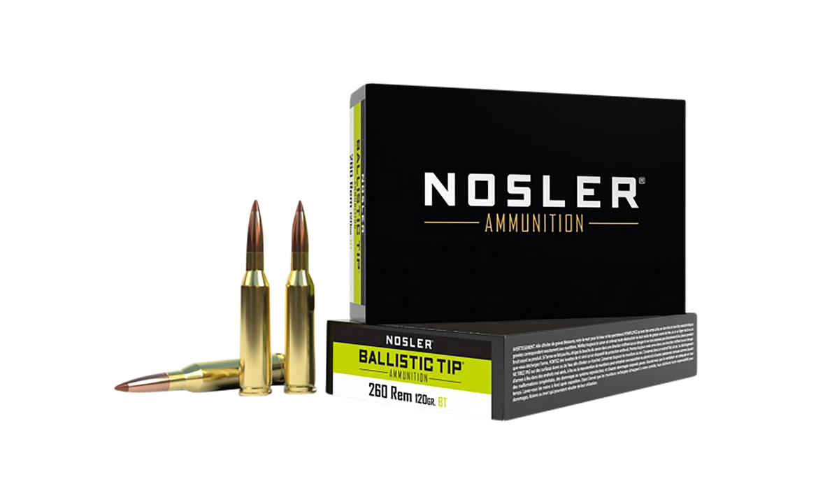 Nosler Ballistic Tip 260 Rem 120gr Spitzer BT 20-Rd/Box - Box or Case