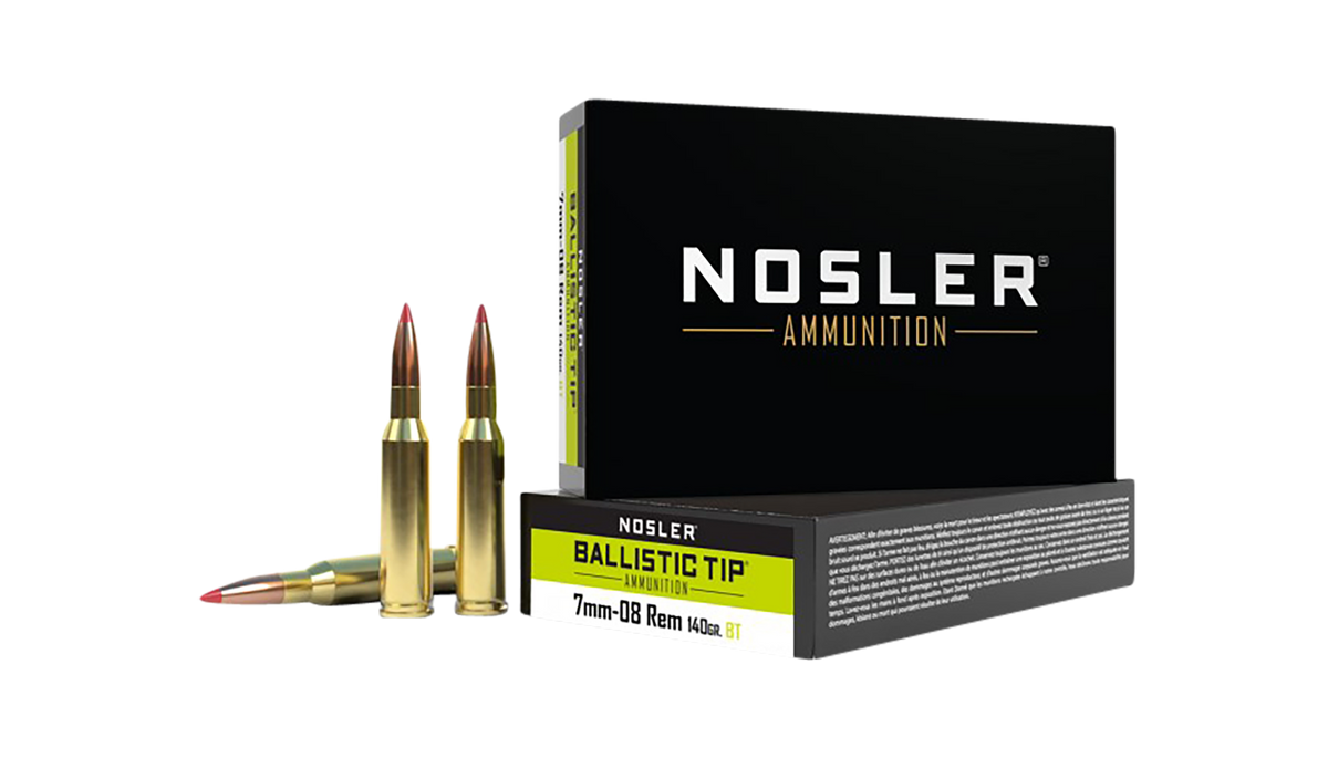 Nosler Ballistic Tip Hunting 7mm-08 Rem 140gr Ballistic Tip 20-Rd - Box or Case