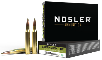 Nosler E-Tip 25-06 Remington 100gr Lead-Free 20-Rd/Box - Box or Case