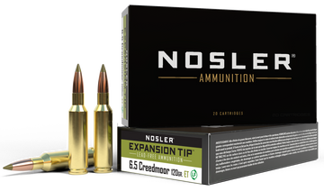 Nosler E-Tip 6.5 Creedmoor 120gr Lead-Free 20-Rd/Box - Box or Case