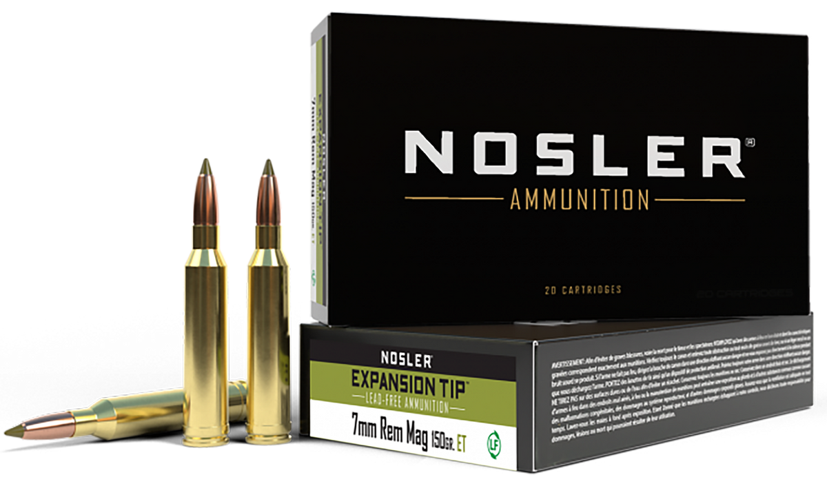 Nosler E-Tip 7mm Rem Mag 150gr Lead-Free 20-Rd/Box - Box or Case