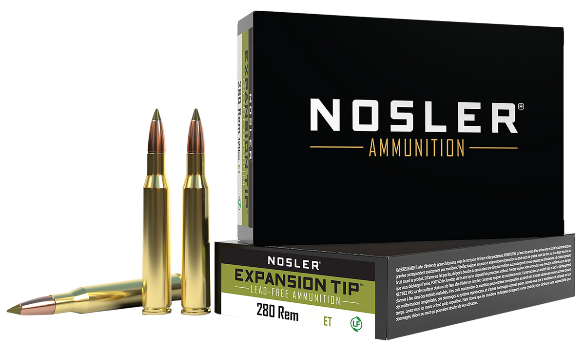 Nosler E-Tip 280 Rem 140gr Lead-Free 20-Rd/Box - Box or Case