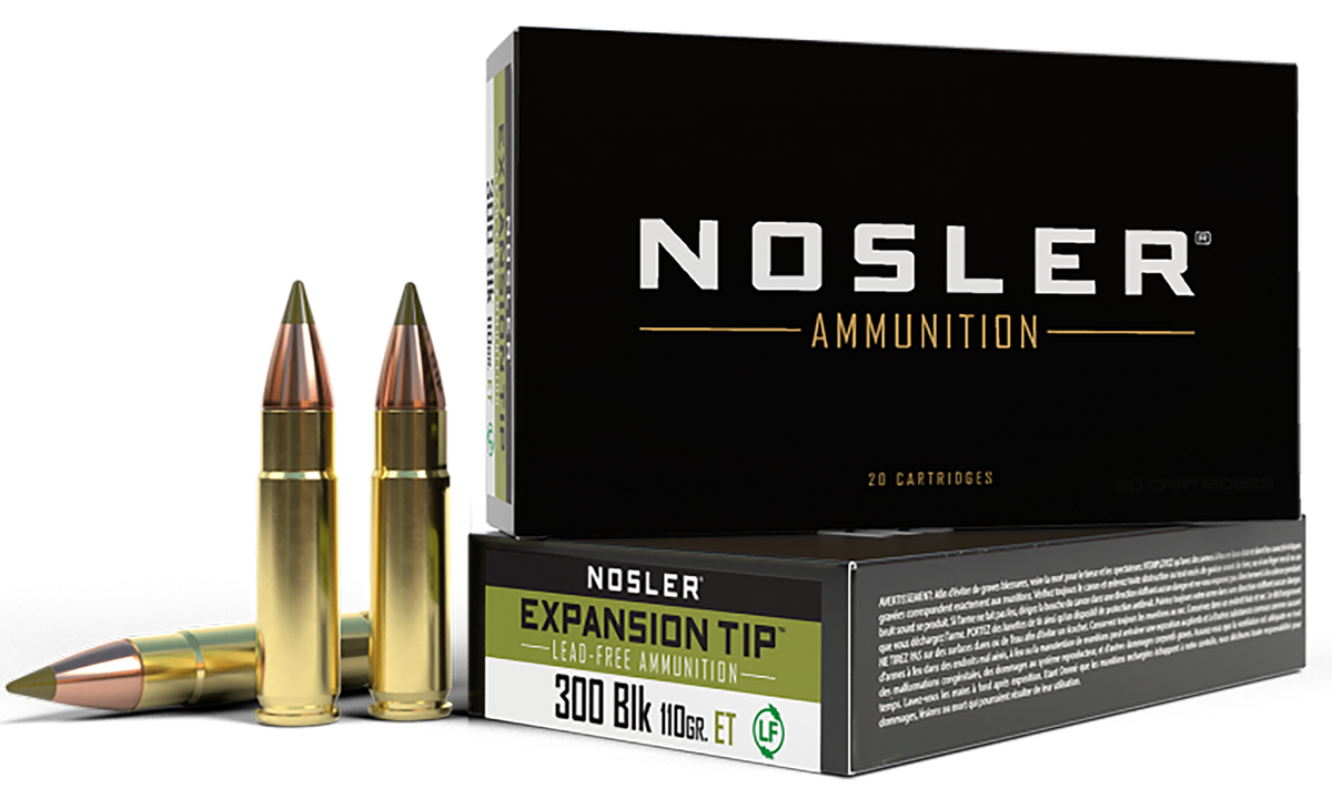 Nosler E-Tip 300 Blackout 110gr Lead-Free 20-Rd/Box - Box or Case