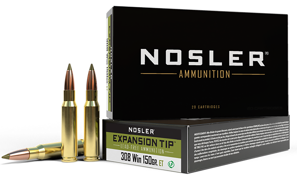 Nosler E-Tip 308 Win 150gr Lead-Free 20-Rd/Box - Box or Case