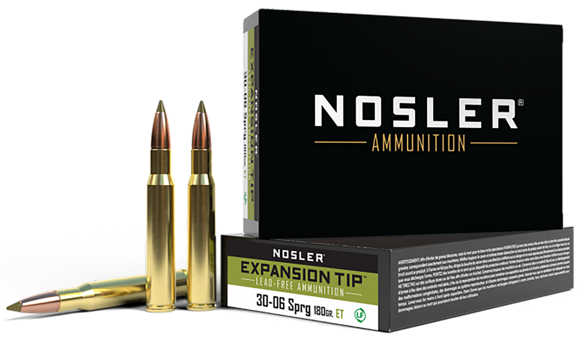 Nosler E-Tip 30-06 Springfield 180gr Lead-Free 20-Rd/Box - Box or Case
