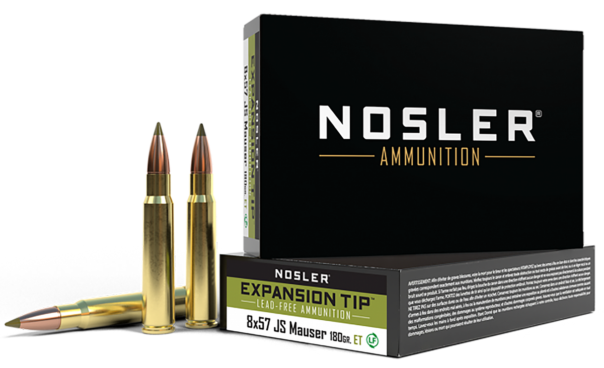 Nosler E-Tip 8mm Mauser 180gr Lead-Free 20-Rd - Box or Case