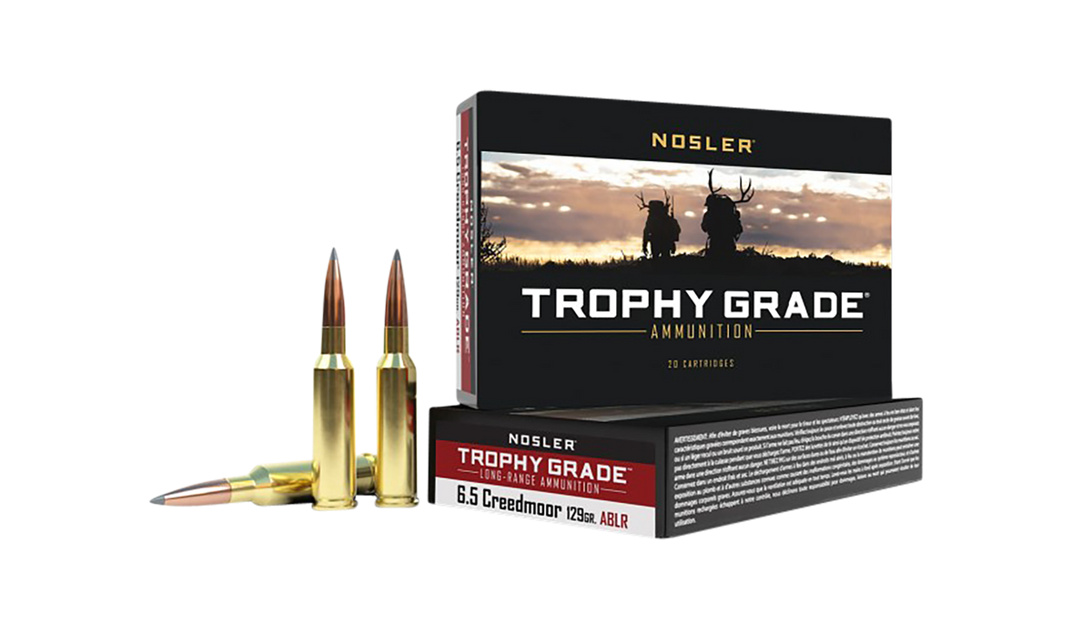 Nosler Trophy Grade Long-Range 6.5 Creedmoor 129gr AccuBond Long Range 20-Rd/Box - Box or Case