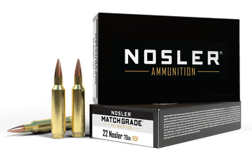 Nosler Match Grade RDF 22 Nosler 70gr RDF HPBT 20-Rd/Box - Box or Case