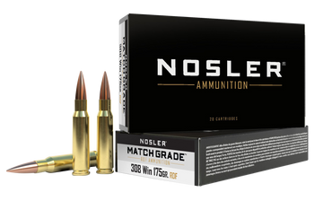 Nosler Match Grade RDF 308 Win 175gr HPBT 20-Rd/Box - Box or Case