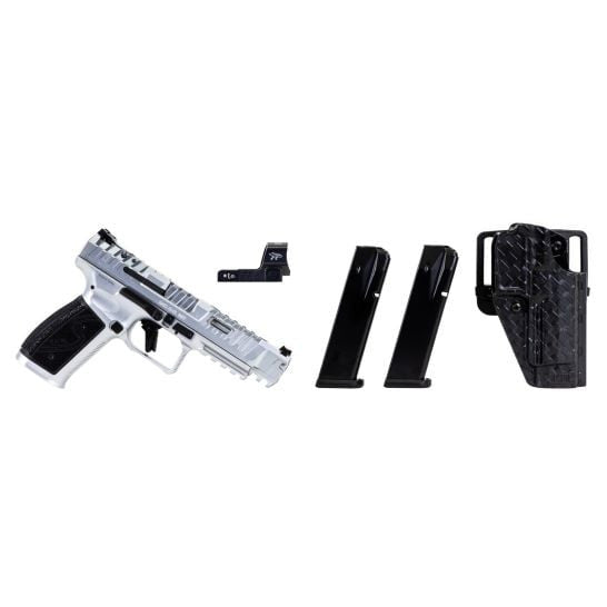 Canik SFx Rival-S Chrome 9mm 5" 18 Rd Semi-Auto Pistol w/MeCanik MO2 Optic - New