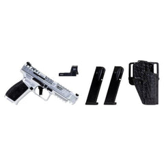 Canik SFx Rival-S Chrome 9mm 5" 18 Rd Semi-Auto Pistol w/MeCanik MO2 Optic - New