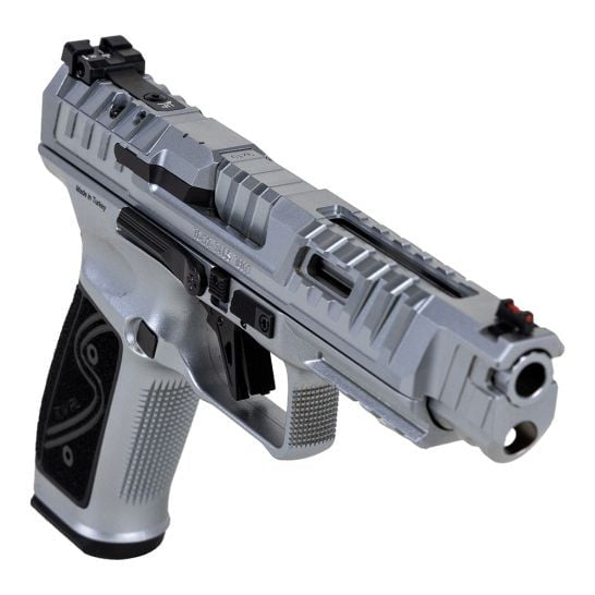 Canik SFx Rival-S Chrome 9mm 5" 18 Rd Semi-Auto Pistol w/MeCanik MO2 Optic - New