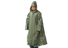 Czech Vinyl Poncho Olive Drab Green - 4-Pack