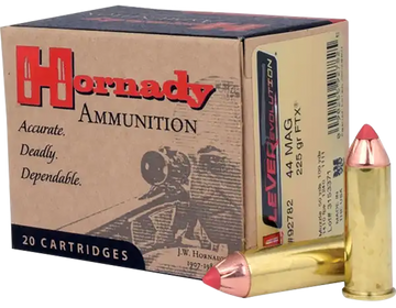 Hornady LEVERevolution 44 Rem Mag 225gr FTX Handgun Ammo - Box or Case