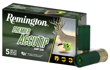 Remington Ammunition Premier AccuTip 12 Gauge 2.75" 385gr Sabot Slug - Box or Case