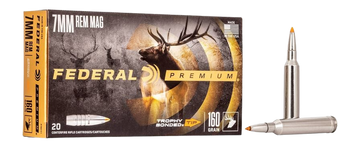 Federal Premium 7mm Rem Mag 160gr Trophy Bonded Tip 20rd - Box or Case
