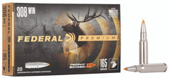 Federal Premium 308 Win 165 gr Trophy Bonded Tip 20 Per Box