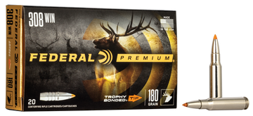 Federal Premium 308 Win 180gr Trophy Bonded Tip 20rd - Box or Case