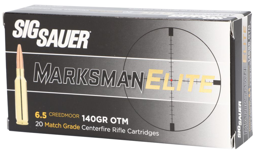 Sig Sauer Marksman Elite 6.5 Creedmoor 140 gr Open Tip Match 20 Rd - Box or Case