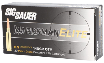 Sig Sauer Marksman Elite 6.5 Creedmoor 140 gr Open Tip Match 20 Rd - Box or Case