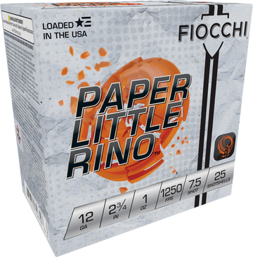 Fiocchi Paper Little Rino Extrema 12 Gauge 2.75" 1 oz 7.5 Shot - Box or Case