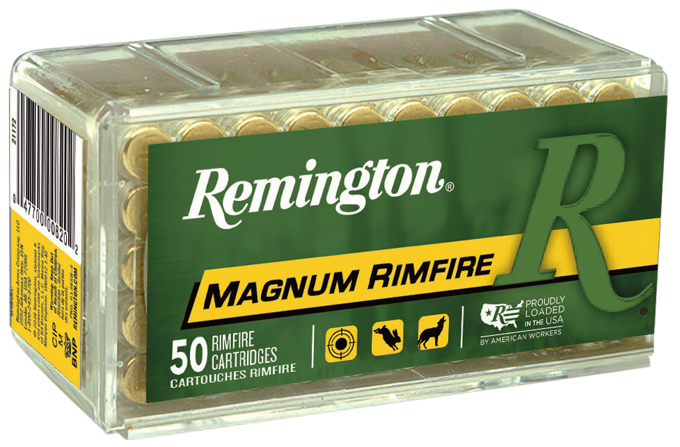 Remington Ammunition Magnum Rimfire 22 WMR 40gr Jacketed Hollow Point - Box or Case