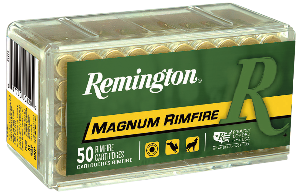Remington Ammunition Magnum Rimfire 22 WMR 40gr Pointed Soft Point - Box or Case