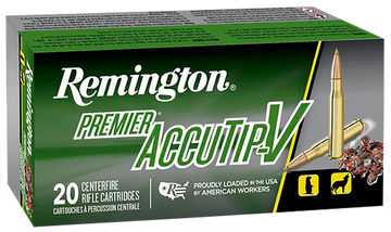 Remington Ammunition Premier AccuTip-V 222 Rem 50 gr AccuTip-V Boat Tail - Box or Case