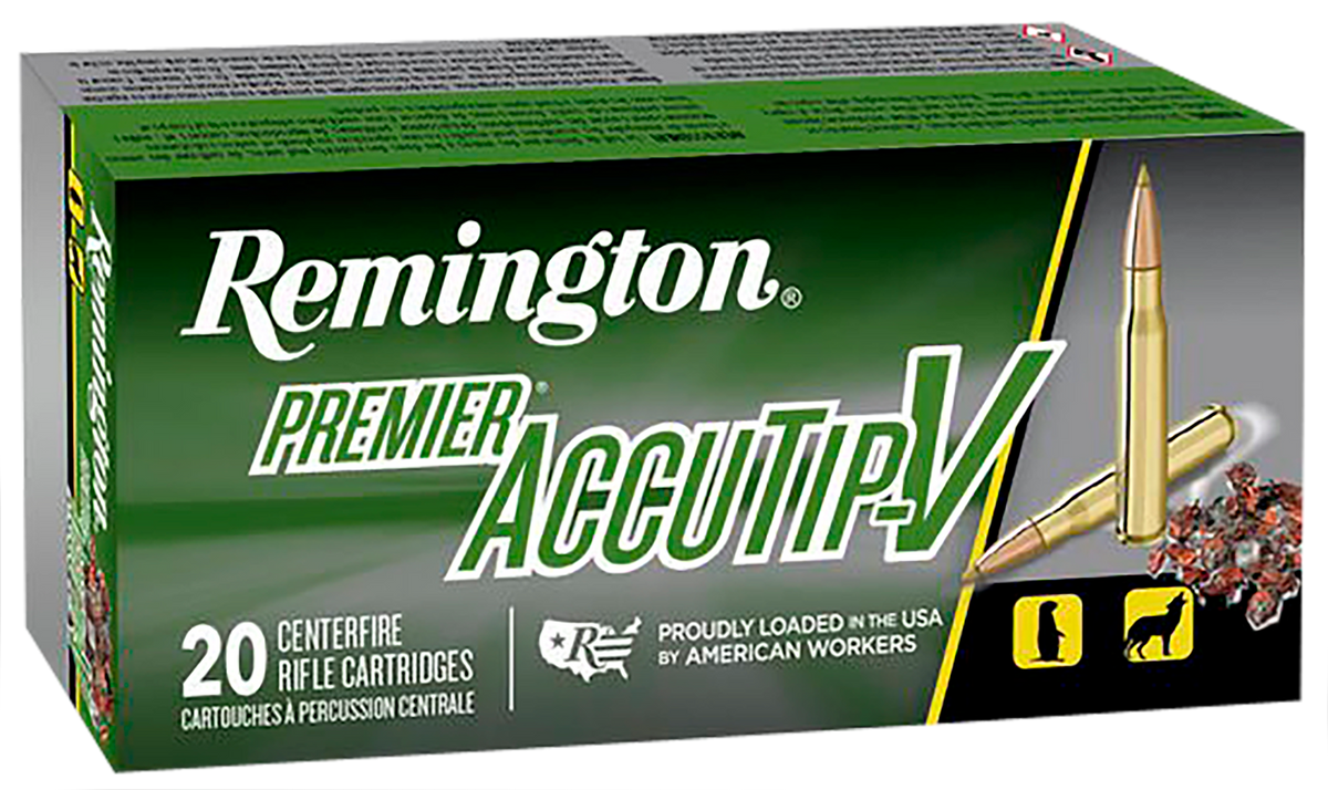 Remington Ammunition Premier AccuTip-V 223 Rem 50 gr AccuTip-V Boat Tail 20 Rd - Box or Case