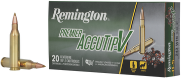 Remington Ammunition Premier AccuTip-V 243 Win 75gr AccuTip V Boat Tail 20rd - Box or Case