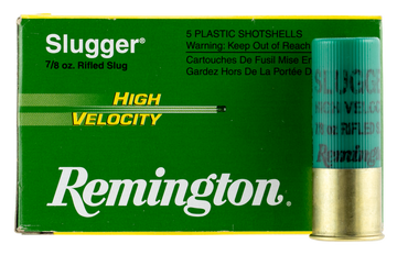 Remington Ammunition Slugger High Velocity 12 Gauge 3" 7/8 oz Rifled Slug 5 Rd - Box or Case