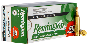 Remington Ammunition UMC Value Pack 22-250 Rem 45gr JHP 40 rd - Box or Case