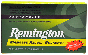 Remington Ammunition Managed Recoil Buckshot 12 Gauge 2.75" 00 Buck 5 Rd - Box or Case