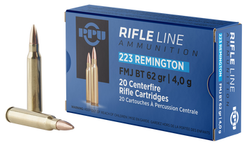 PPU PP223F2 Standard Rifle .223 Rem 62gr FMJBT - Box or Case