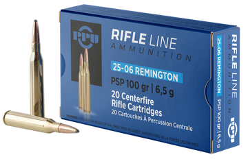 PPU Standard Rifle 25-06 Rem 100gr Pointed Soft Point - Box or Case