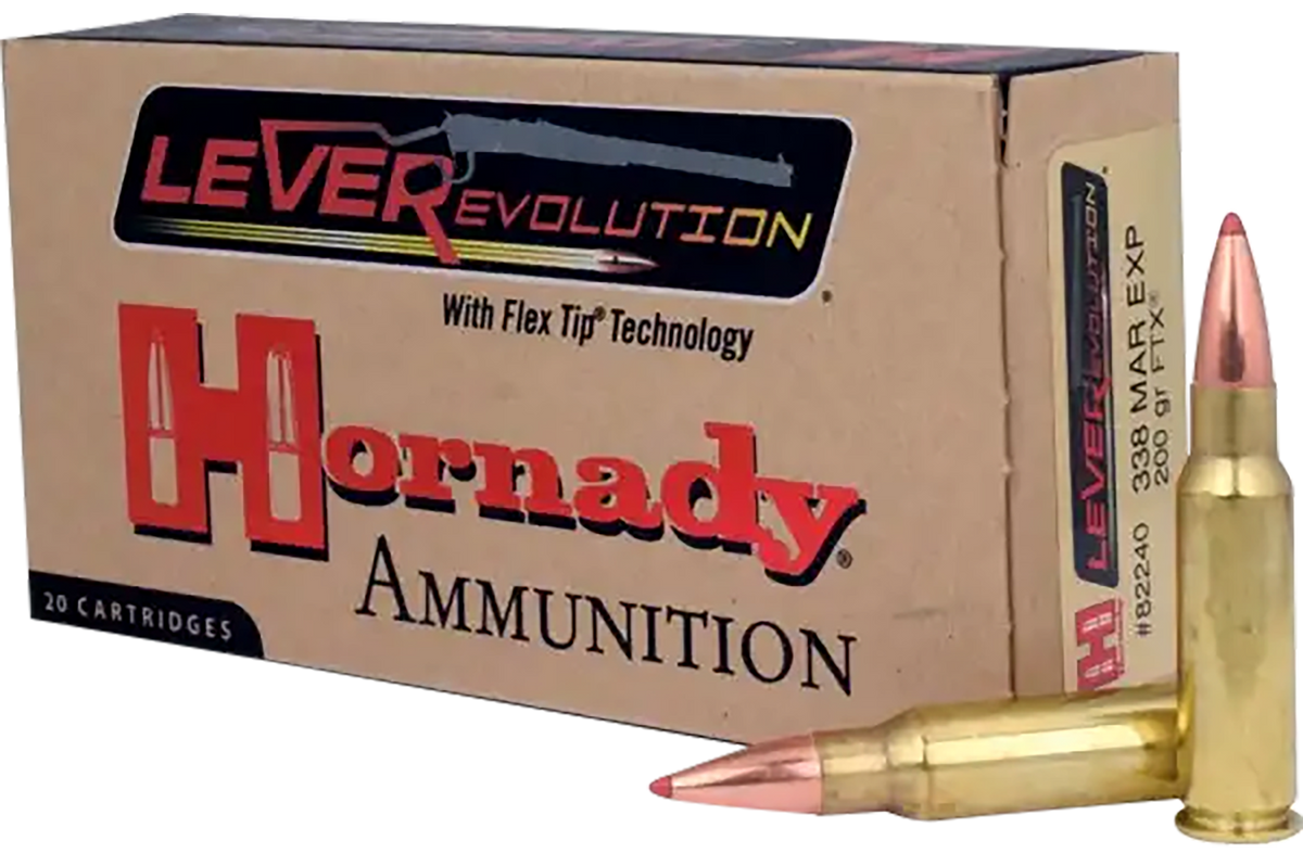 Hornady LEVERevolution 338 Marlin Express 200gr FTX - Box or Case