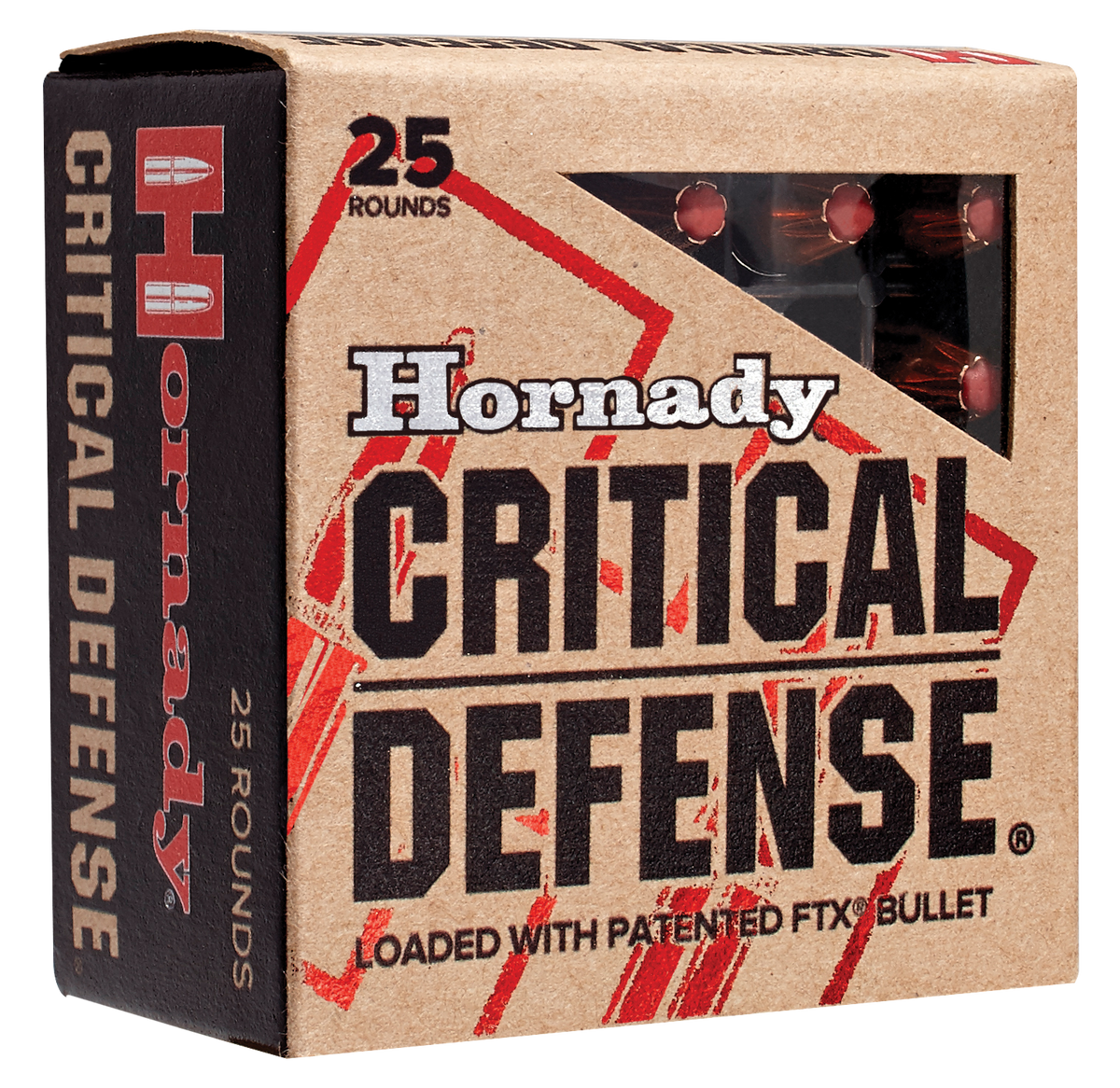 Hornady Critical Defense 38 Special +P 110gr FTX 25-Rd/Box - Box or Case