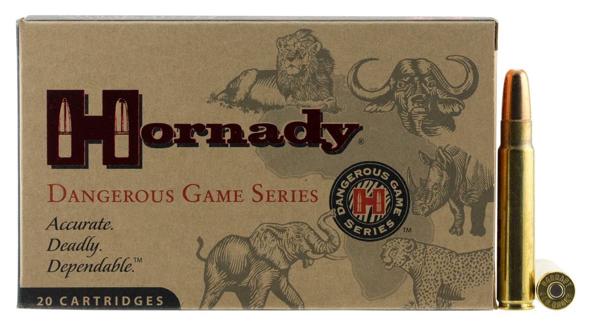 Hornady Dangerous Game .416 Ruger 400gr DGS Ammo - Box or Case