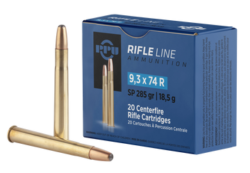 PPU PP9374 Metric Rifle 9.3x74R 285gr Soft Point - Box or Case