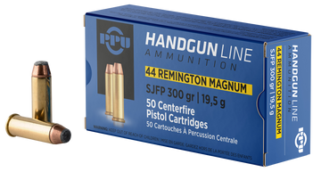 PPU PPH44MF .44 Rem Mag 300gr Semi Jacketed Flat Point - Box or Case