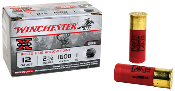Winchester Ammo Super X 12 Gauge 2.75" 1oz HP Rifled Slug 15 Rd - Box or Case
