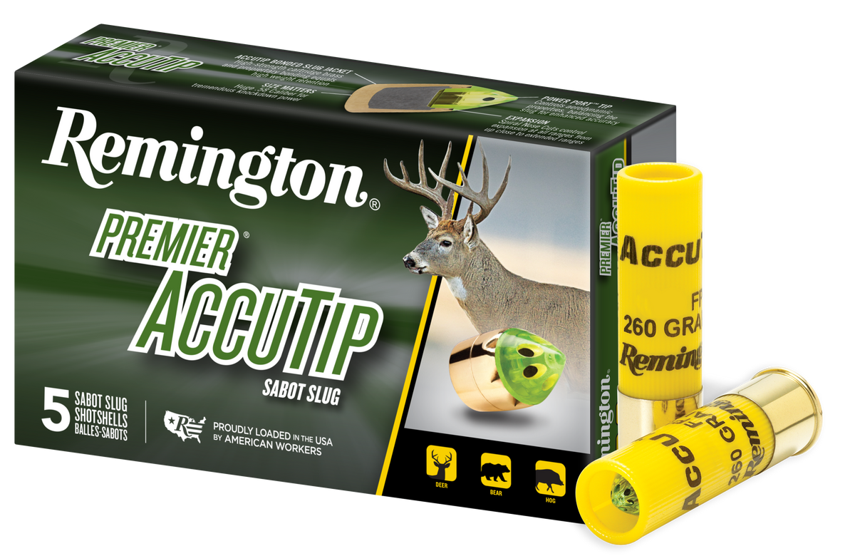 Remington Ammunition Premier AccuTip 20 Gauge 3" 260gr Sabot Slug - Box or Case